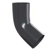 Колено сливное D100 (ПЛД-02-7024 Серый графит-0.6) (фото)