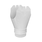 Воронка выпускная D185/150 ПЭ-01-9003-ОН белый (фото)