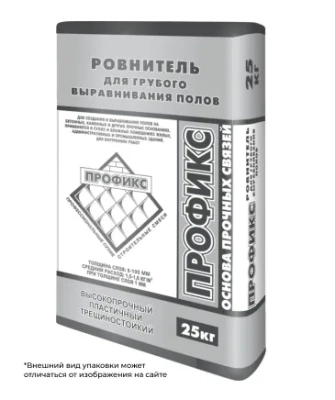 Ровнитель для грубого выравнивания пола "Профикс" 25 кг (фото)