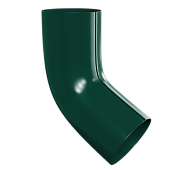 Колено сливное D100 престиж (RAL 6005) (фото)