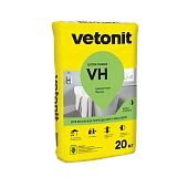 Шпаклевка цементная Ветонит Вх белый 20 кг (фото)