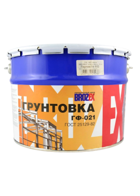 Грунтовка Brozex ГФ-021, по 10 кг (Серая) (фото)