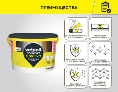 ВЕТОНИТ КОМФОРТ СПЕКТРУМ ДОЛОМИТ 2КГ МЕШ (фото)
