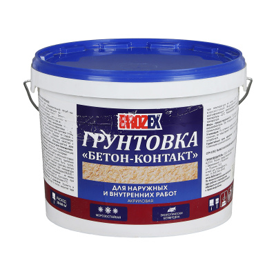 Грунтовка Бетон-контакт BROZEX, 12 кг  (фото)