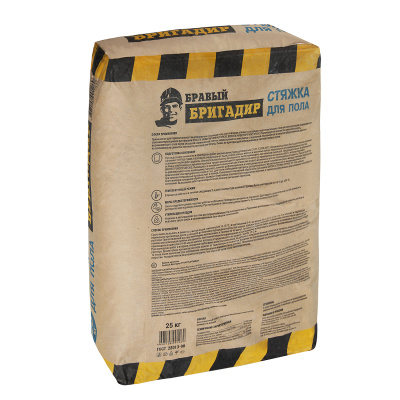 Стяжка для пола 25кг БРАВЫЙ БРИГАДИР *1/56 (фото)