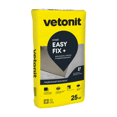 Клей плиточный ветонит изи фикс + 25кг (Nev)  (фото)