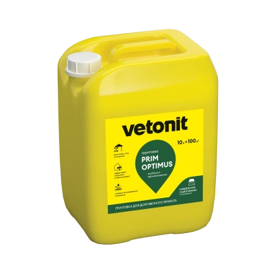 Грунтовка ветонит прим оптимус 10 л (фото)